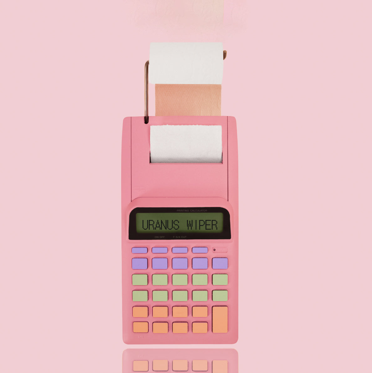 Uranus Wiper toilet roll calculator pink