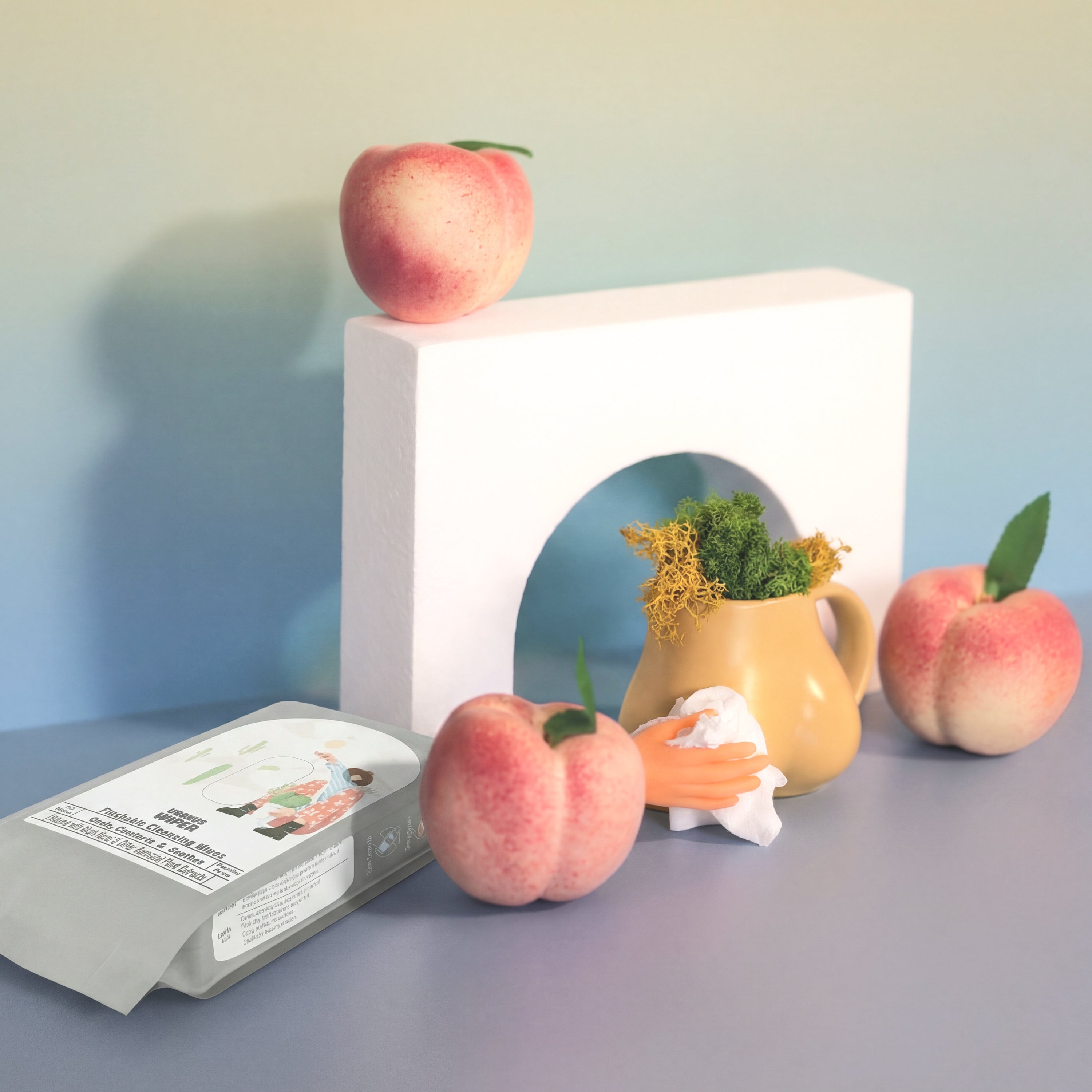 Uranus Wiper wipes with hand wiping peaches